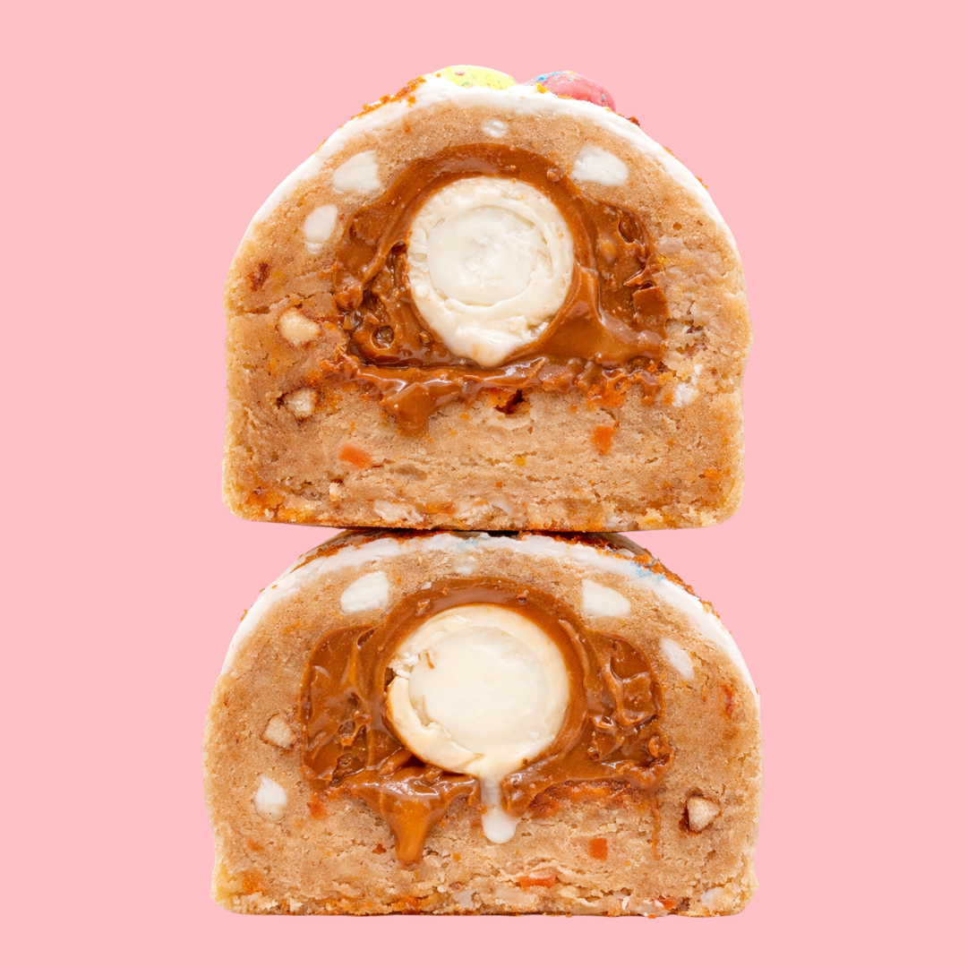 Biscoff Bunny Bomb Stuffed Cookie