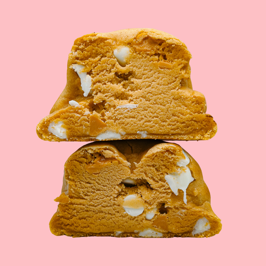 Jack-O’-Lantern Swirl Protein Cookie